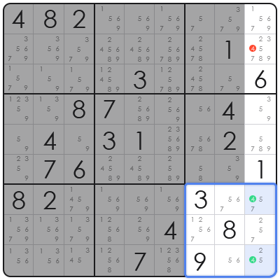 technique to solve sudoku